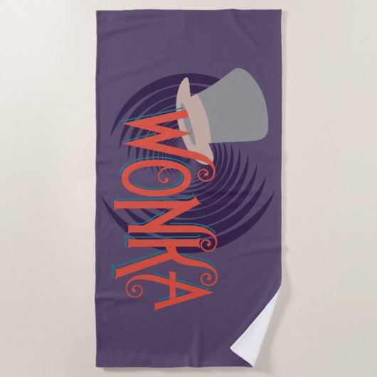 Serviette De Plage Logo Wonka Spiral (Devant)