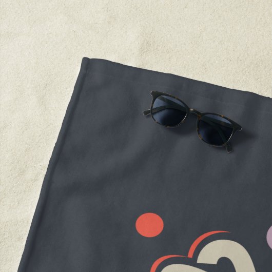 Serviette De Plage Logo Wonkavision (En situation)