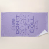 Serviette De Plage Lola "Ne m'appelle jamais poupée" (Devant)