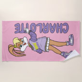 Serviette De Plage Lola TUNE SQUAD™ Varsity Heart (Devant)