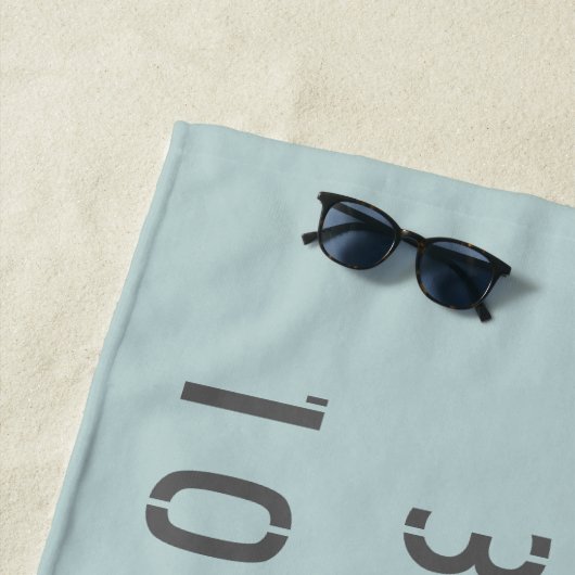 Serviette De Plage Longitude de la latitude de Denver (En situation)