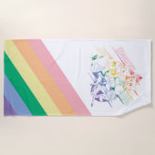 Serviette De Plage LOONEY TUNES™ - Amour et fête (Devant)