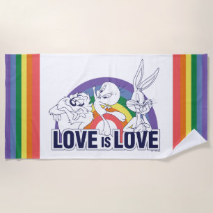 Serviette De Plage LOONEY TUNES™ - L'amour c'est l'amour