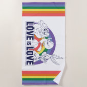 Serviette De Plage LOONEY TUNES™ - L'amour c'est l'amour (Devant)