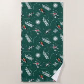 Serviette De Plage LOONEY TUNES™ Soccer Playbook Pattern (Devant)