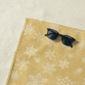 Serviette De Plage L'or de Christma (En situation)