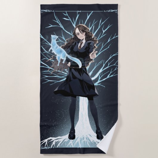 Serviette De Plage L'Otter Patronus d'Anime Hermione Granger (Devant)