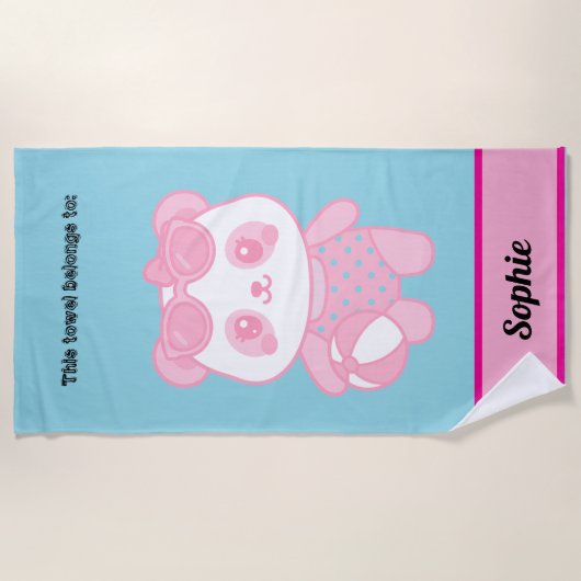 Serviette De Plage Lottus on the beach (Devant)