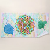 Serviette De Plage Lotus Mandala (Devant)