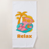 Serviette De Plage  Lotus Relax Beach Towel (Devant)