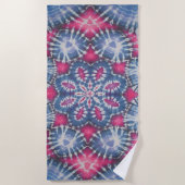 Serviette De Plage Lotus Tie Dye (Devant)