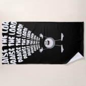 Serviette De Plage Louange Le Seigneur Emoji (Devant)