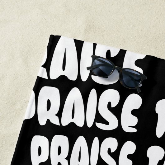 Serviette De Plage Louange Le Seigneur Emoji (En situation)