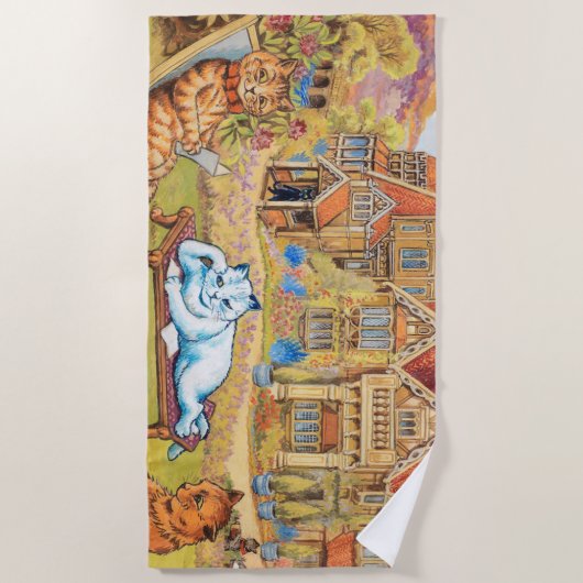 Serviette De Plage Louis Wain (Devant)