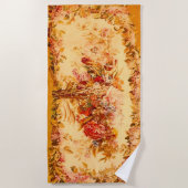 Serviette De Plage Louis XV Bouquet de fleurs (Devant)