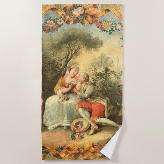 Serviette De Plage Louis XV couple (Devant)