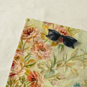 Serviette De Plage Louis XV Floral Rose (En situation)