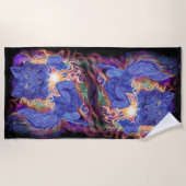 Serviette De Plage Loup cosmique (Devant)