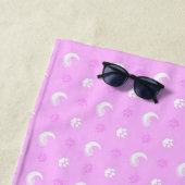 Serviette De Plage Loup-Garou Rose (En situation)