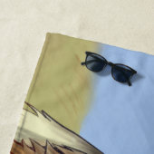 Serviette De Plage Loup mexicain (En situation)