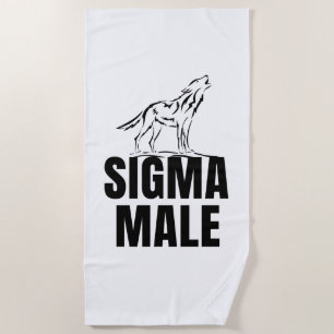 Serviette De Plage Loup solitaire masculin de Sigma