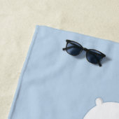 Serviette De Plage L'Ours De Glace Connaît (En situation)