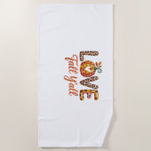 Serviette De Plage Love Fall Y'all Fall (Devant)