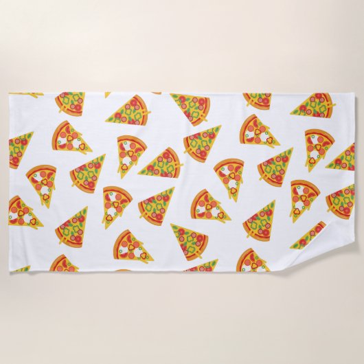 Serviette De Plage Love Pizza (Devant)