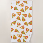 Serviette De Plage Love Pizza (Devant)