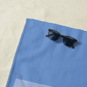 Serviette de plage "LOVE TO DANCE". (En situation)