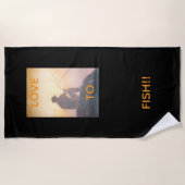 Serviette De Plage Love to Fish Beach Towel (Devant)