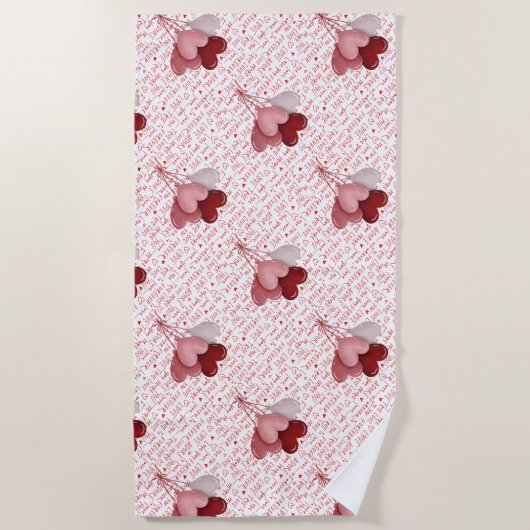 Serviette De Plage Love Vibes Beach Towel (Devant)
