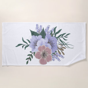 Serviette De Plage Lovely Lavender dans Bouquet