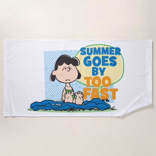 Serviette De Plage Lucy - Summy passe trop vite (Devant)