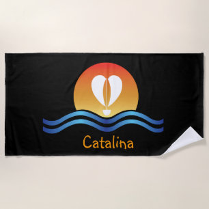 Serviette De Plage Luffers Sunset_Heart-Shaped Sail_Catalina