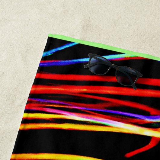 Serviette De Plage Lumière spirale (En situation)