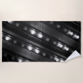 Serviette De Plage Luminaires noir et blanc (Devant)