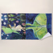 Serviette De Plage Luna Moth Fairy Fleurs sauvages Bee Maureen Girard (Devant)