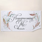 Serviette De Plage Lune de miel - M. Eucalyptus (Devant)