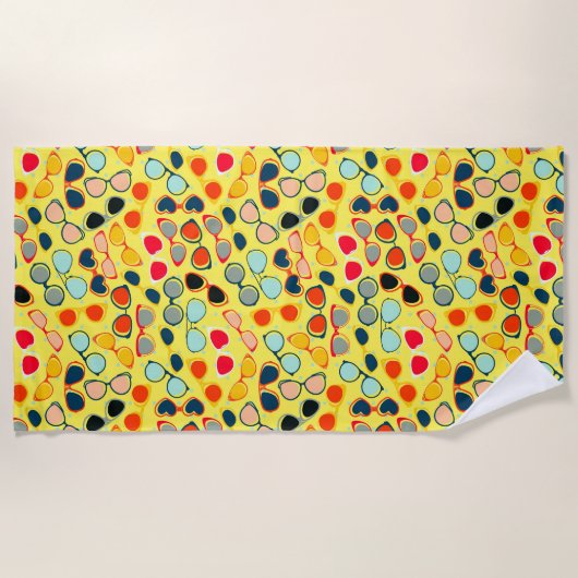 Serviette De Plage Lunettes de soleil (Devant)