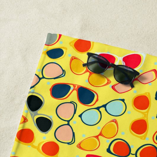 Serviette De Plage Lunettes de soleil (En situation)