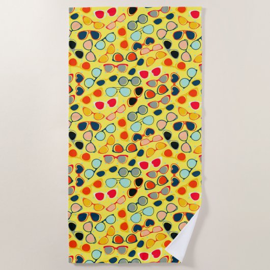 Serviette De Plage Lunettes de soleil (Devant)