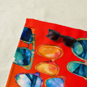 Serviette De Plage Lunettes de soleil Boho Vibes d'été (En situation)