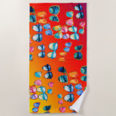 Serviette De Plage Lunettes de soleil Boho Vibes d'été (Devant)