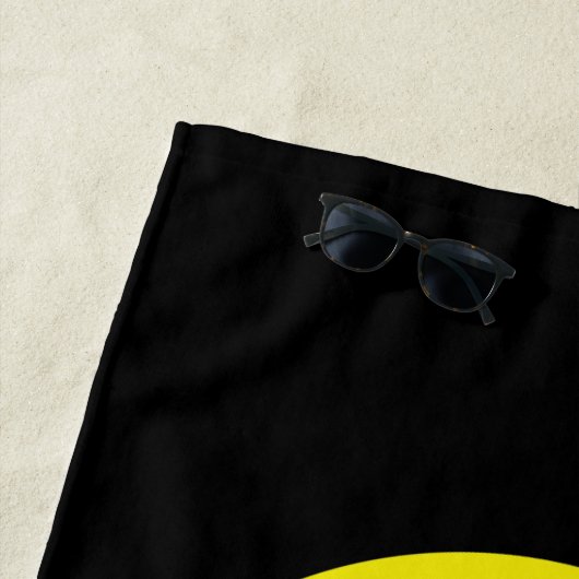 Serviette De Plage Lunettes de soleil de réfrigération Emoji (En situation)