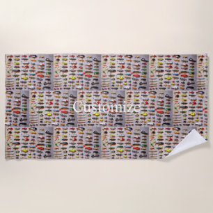 Serviette De Plage Lures de pêche classique Thunder_Cove