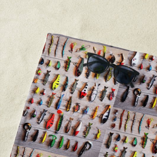 Serviette De Plage Lures de pêche classique Thunder_Cove (En situation)