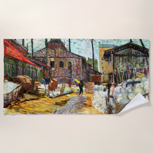 Serviette De Plage L'Usine (1887) par Vincent Van Gogh