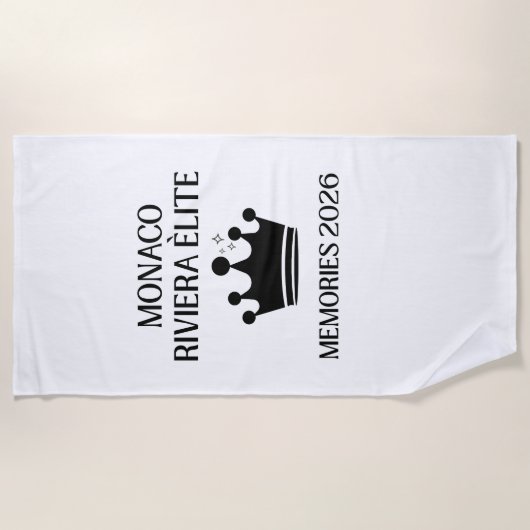 Serviette de plage luxueuse Monaco Riviera Elite 2 (Devant)