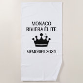 Serviette de plage luxueuse Monaco Riviera Elite 2 (Devant)